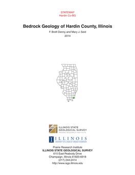Bedrock Geology of Hardin County, Illinois F