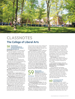 Classnotes: Spring/Summer 2019