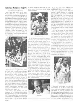 1980-01 Honolulu Marathon Report