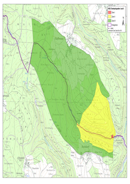 WSG Tannbachquellen I Und II Zone I Zone II Zone III Kreisgrenze Ã M 1 : 150000 Landratsamt Calw, Stand Dez 2012