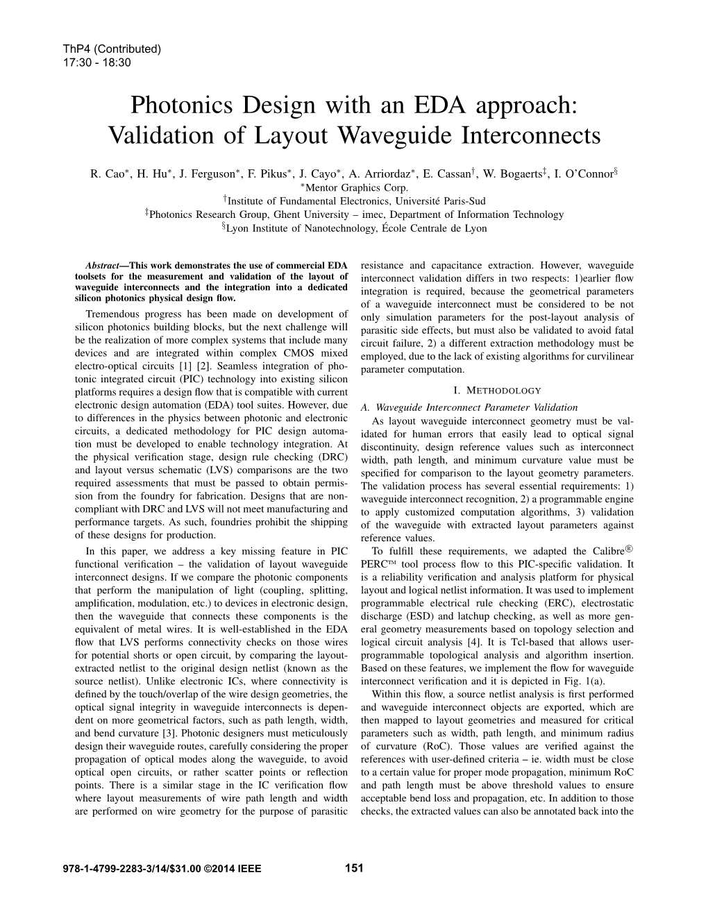 Converging Photonics with EDA Approach: Validation of Layout