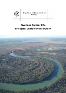 Riverland Ramsar Site Ecological Character Description