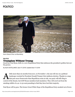 Trumpism Without Trump - POLITICO Magazine 4/19/18, 10�35 AM