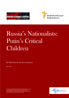 Russia's Nationalists