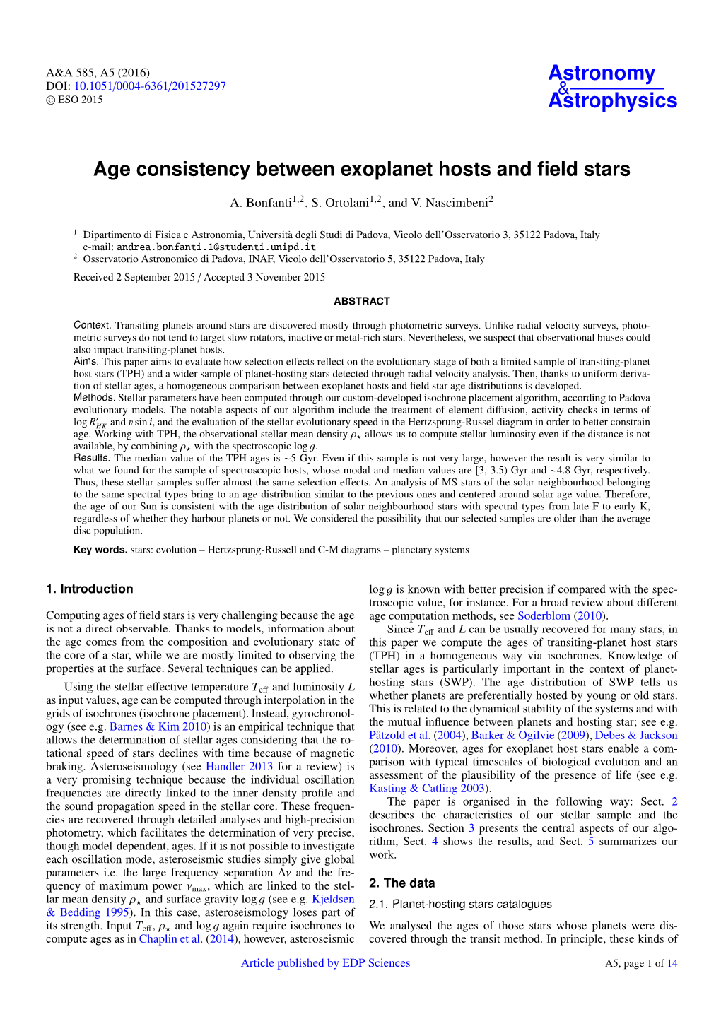 Age Consistency Between Exoplanet Hosts and Field Stars