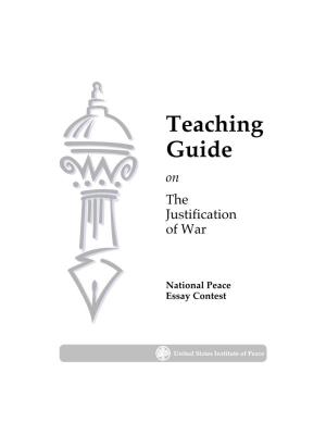The Justification of War: Teaching Guide