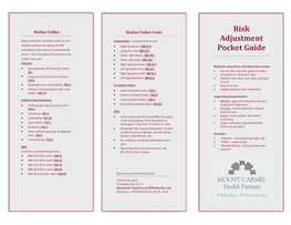 Risk Adjustment Pocket Guide
