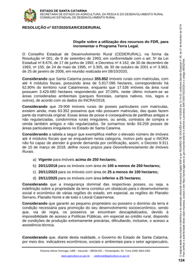 RESOLUÇÃO Nº 037/2020/SAR/CEDERURAL