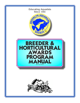 Breedeers Award Program Book:Breeders Award Program Book