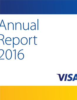 Visa's Annual Report for 2016