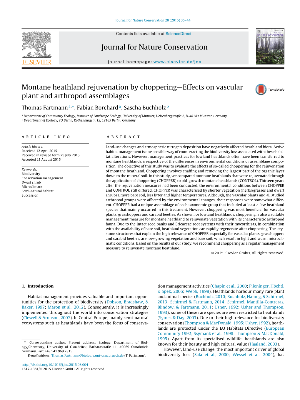 Montane Heathland Rejuvenation by Choppering—Effects on Vascular