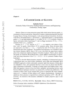 A Closer Look at Gluons 3