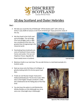 10 Day Scotland and Outer Hebrides