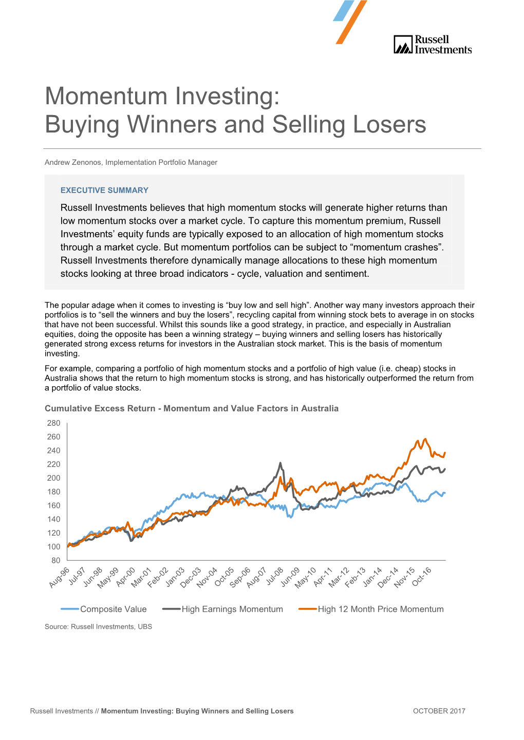 Buying Winners and Selling Losers