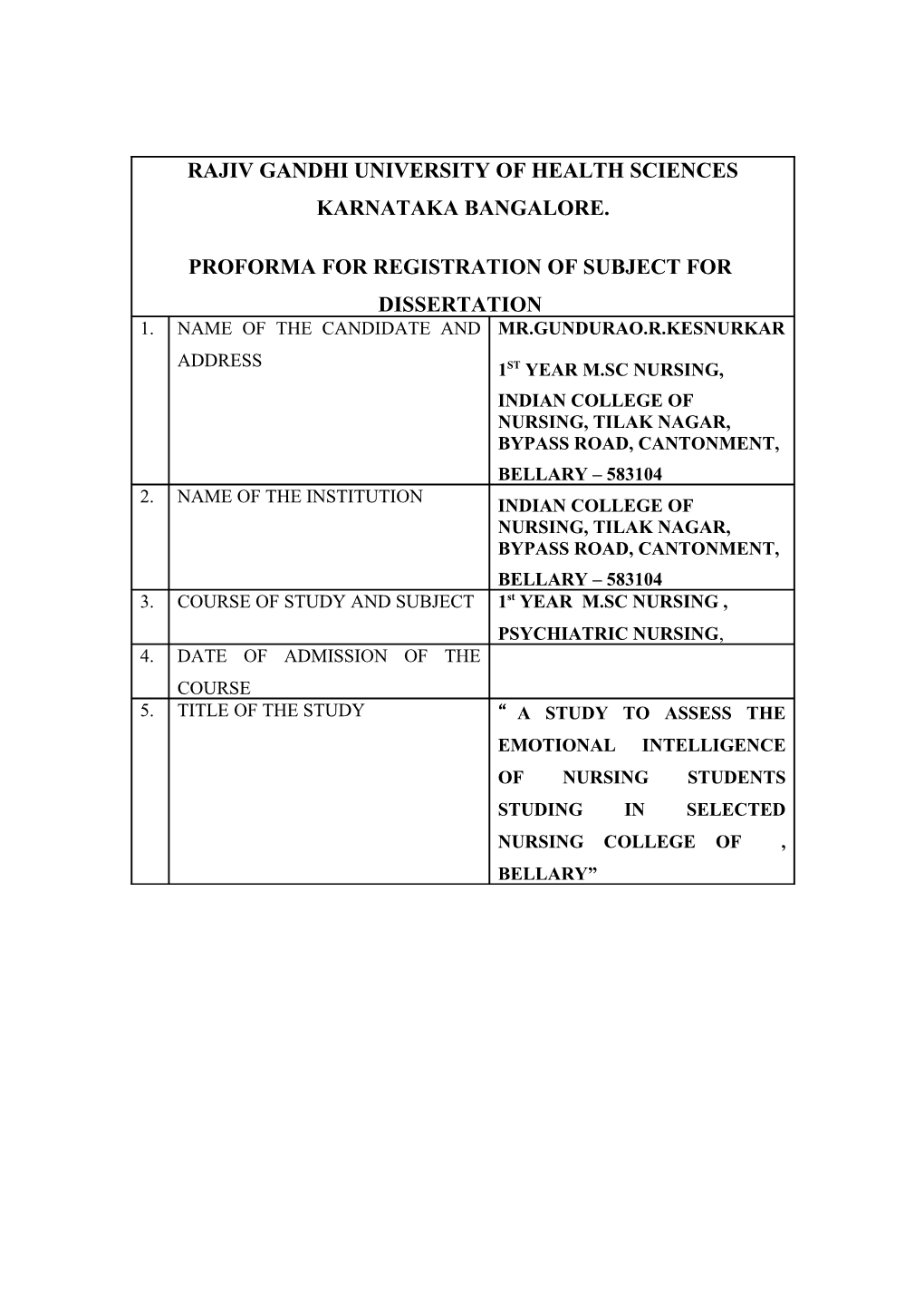 Rajiv Gandhi University of Health Sciences s67