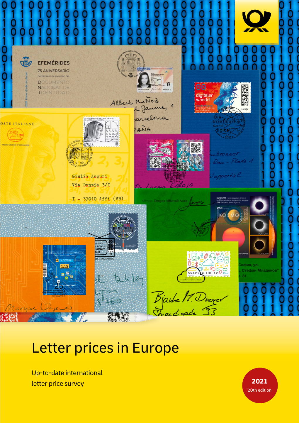 Letter Prices in Europe