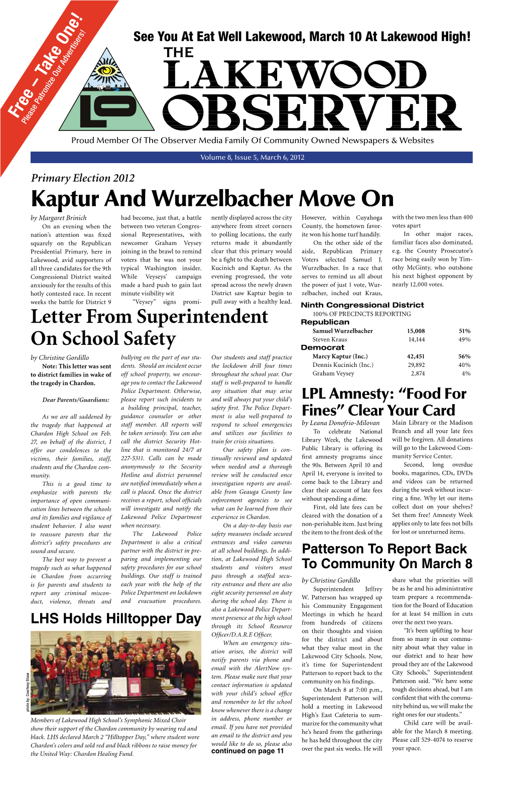 Kaptur and Wurzelbacher Move On