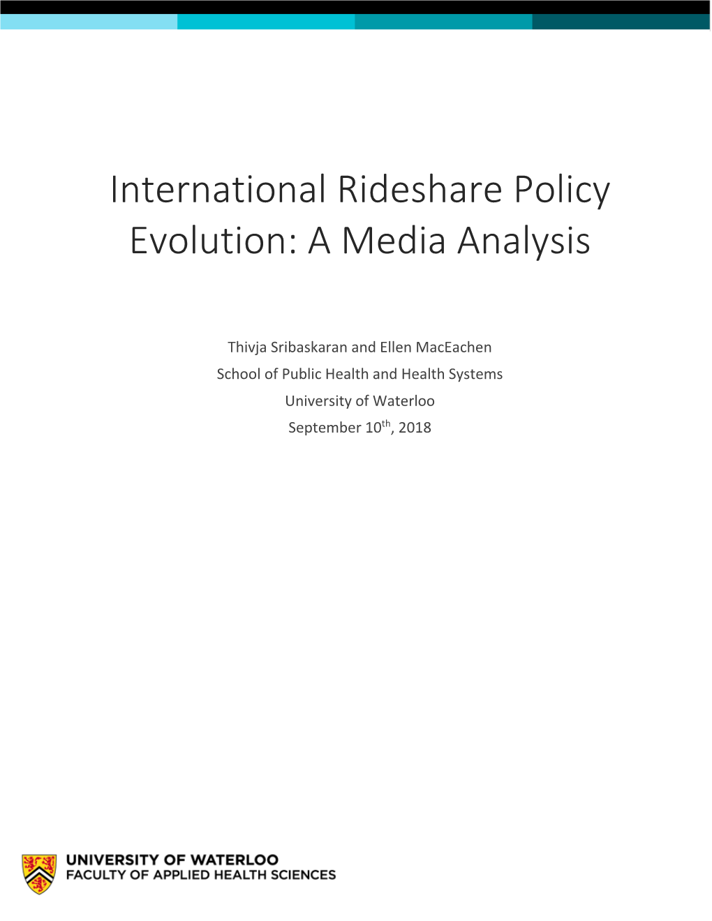 International Rideshare Policy Evolution: a Media Analysis