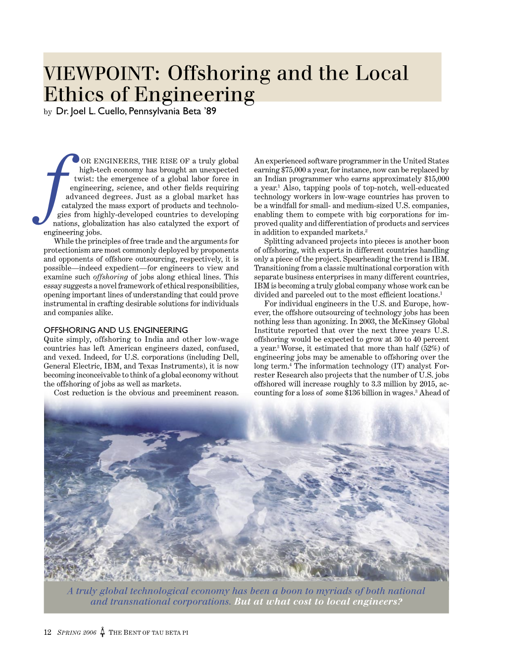 Offshoring and the Local Ethics of Engineering by Dr