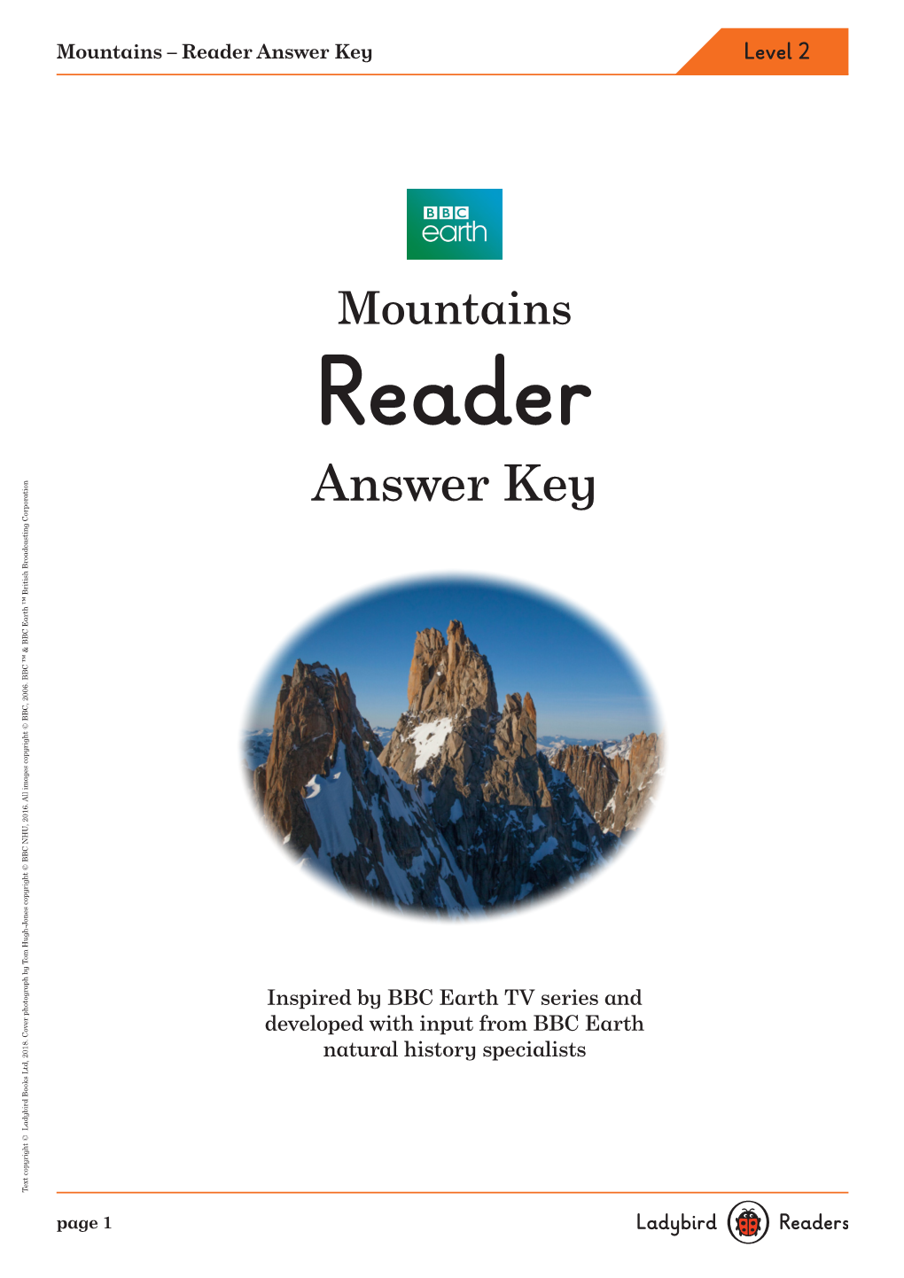 Reader Answer Key Level 2