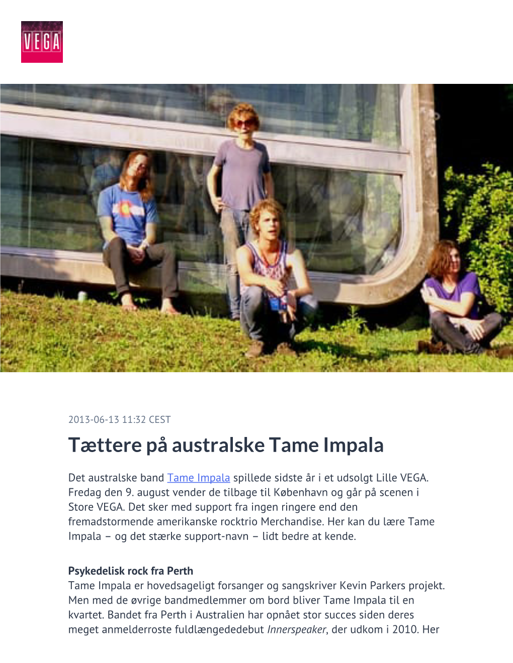 Tættere På Australske Tame Impala