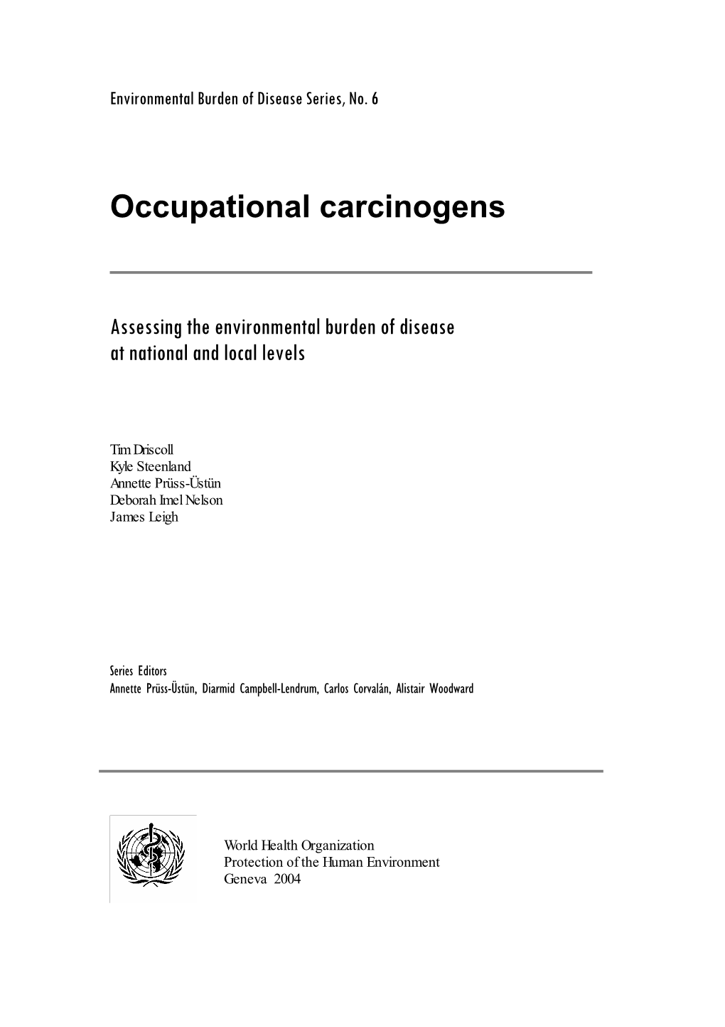 Occupational Carcinogens