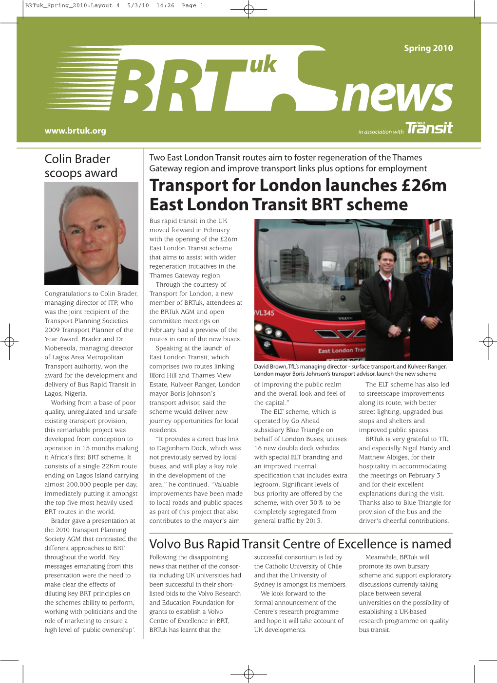 Brtuk Newsletter Spring 2010