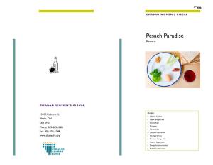 Pesach Desserts Booklet