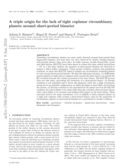 A Triple Origin for the Lack of Tight Coplanar Circumbinary Planets Around Short-Period Binaries