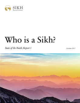 Who Is a Sikh?