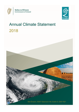 Annual Climate Statement 2018