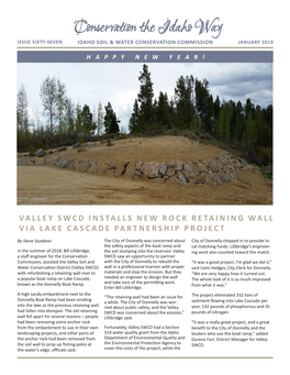 Valley Swcd Installs New Rock Retaining Wall Via Lake Cascade Partnership Project
