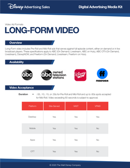 Long-Form Video