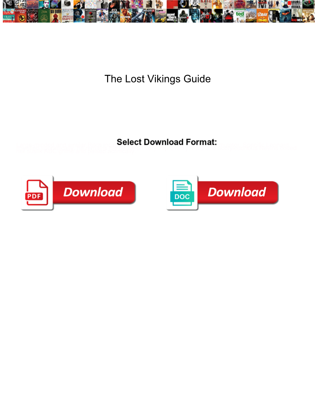 The Lost Vikings Guide