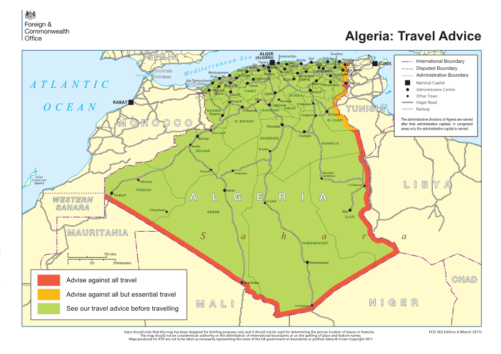 Algeria: Travel Advice