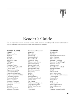 Reader's Guide