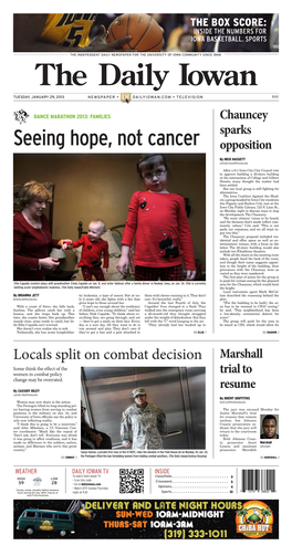 Daily Iowan (Iowa City, Iowa), 2013-01-29