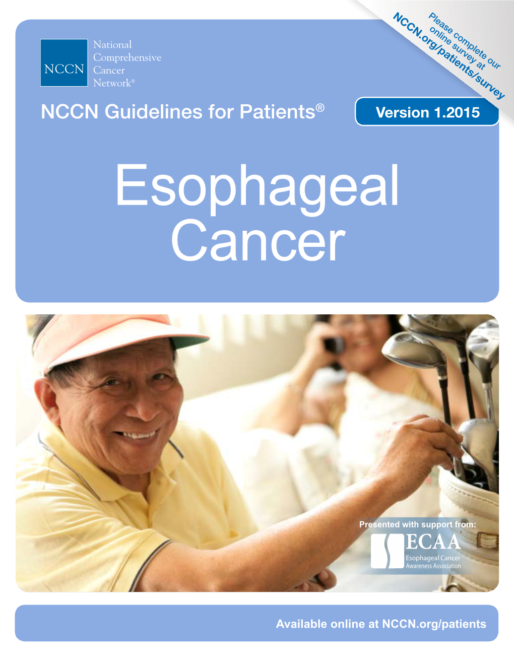 NCCN Guidelines for Patients-Esophageal Cancer