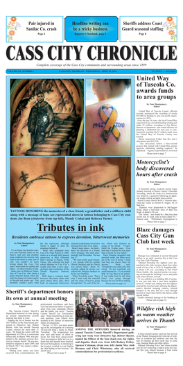 Tributes in Ink Blaze Damages Residents Embrace Tattoos to Express Devotion, Bittersweet Memories Cass City Gun