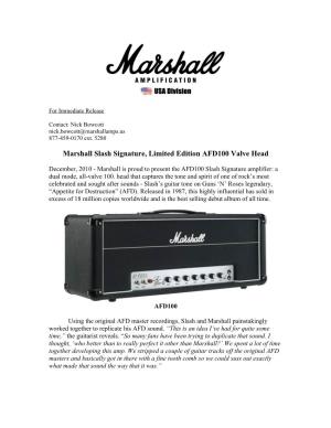 Marshall 2011 Press Releases