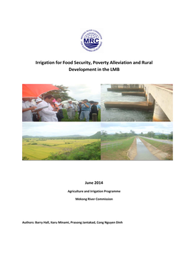 Irrigation for Food Security, Poverty Alleviation and Rural Development in the LMB