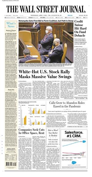 White-Hot U.S. Stock Rally Masks Massive Value Swings