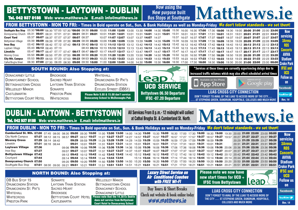 BETTYSTOWN - LAYTOWN - DUBLIN New Purpose Built Tel