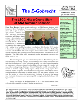The E-Gobrecht 2017 Volume 13, Issue 7 July 2017 (Whole #150)