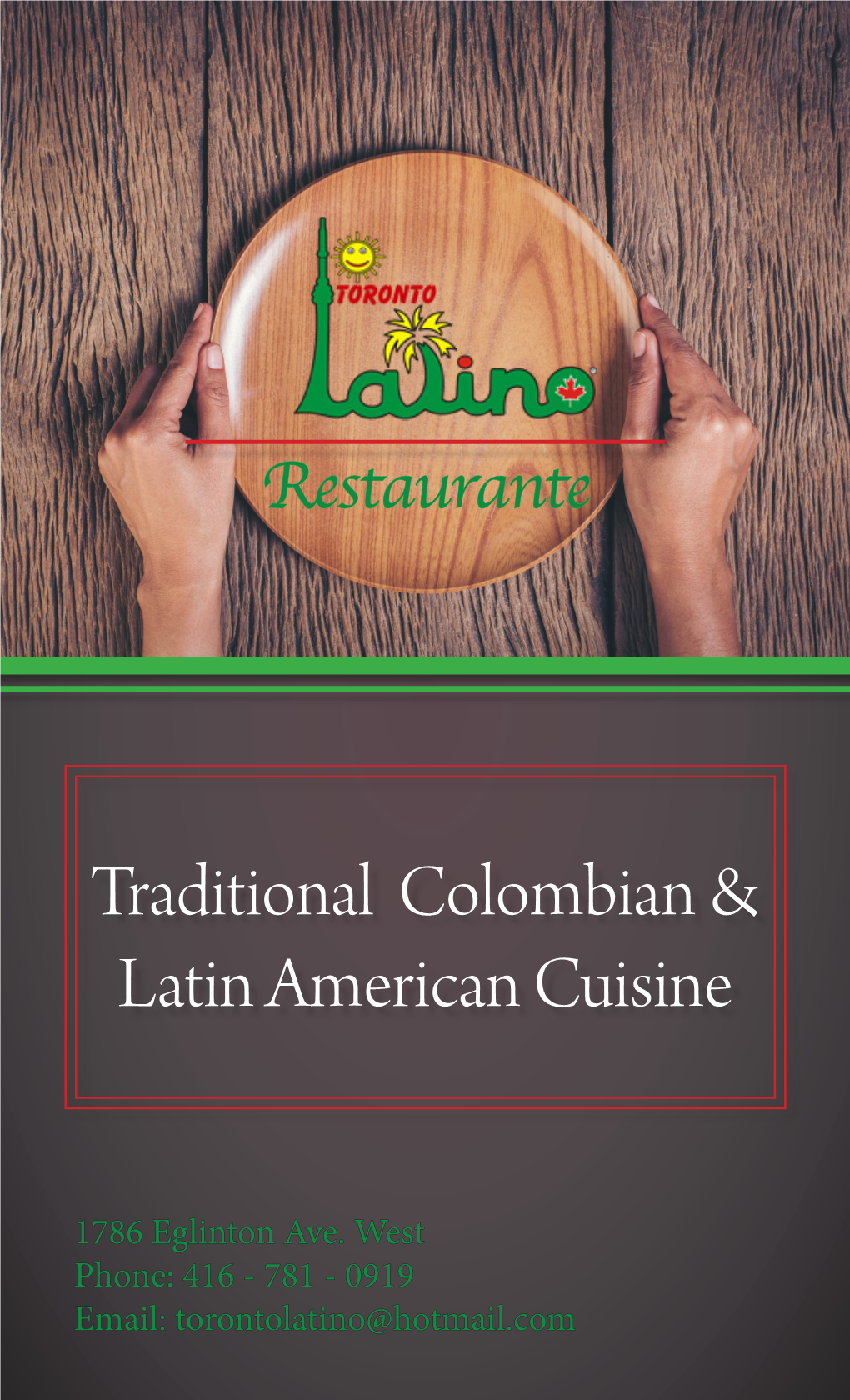 Traditional Colombian & Latin American Cuisine