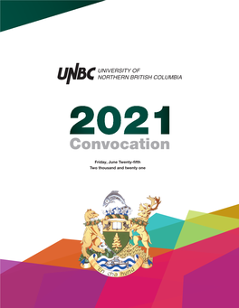 Virtual Convocation Program 2021