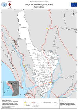 Village Tracts of Ponnagyun Township Rakhine State