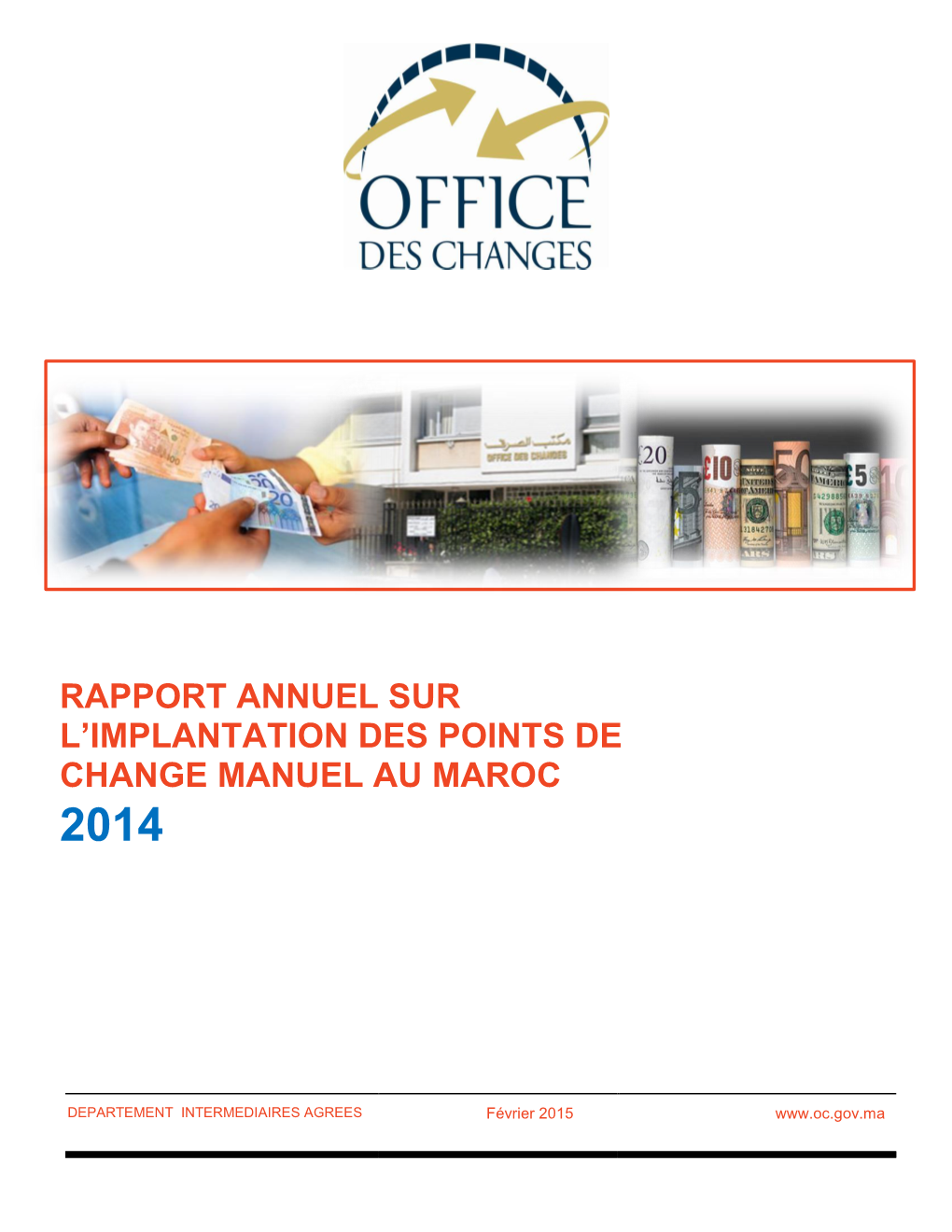 Rapport Annuel Sur L'implantation Des Points De Change Manuel Au Maroc