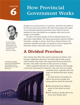 How Provincial Government Works