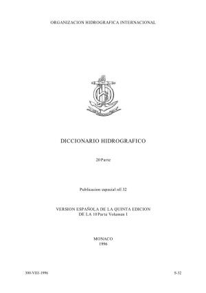 Diccionario Hidrografico